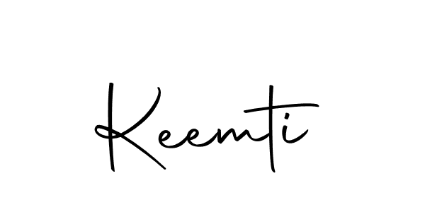 Design your own signature with our free online signature maker. With this signature software, you can create a handwritten (Autography-DOLnW) signature for name Keemti. Keemti signature style 10 images and pictures png