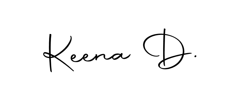 You should practise on your own different ways (Autography-DOLnW) to write your name (Keena D.) in signature. don't let someone else do it for you. Keena D. signature style 10 images and pictures png