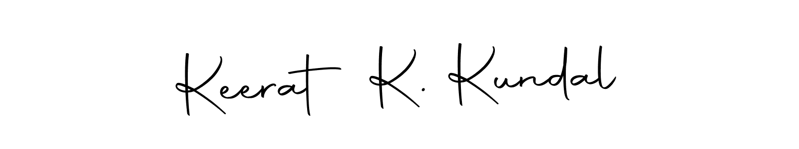 Design your own signature with our free online signature maker. With this signature software, you can create a handwritten (Autography-DOLnW) signature for name Keerat K. Kundal. Keerat K. Kundal signature style 10 images and pictures png