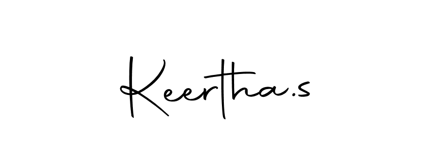 The best way (Autography-DOLnW) to make a short signature is to pick only two or three words in your name. The name Keertha.s include a total of six letters. For converting this name. Keertha.s signature style 10 images and pictures png