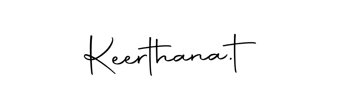 How to make Keerthana.t name signature. Use Autography-DOLnW style for creating short signs online. This is the latest handwritten sign. Keerthana.t signature style 10 images and pictures png