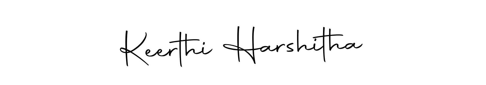 How to make Keerthi Harshitha name signature. Use Autography-DOLnW style for creating short signs online. This is the latest handwritten sign. Keerthi Harshitha signature style 10 images and pictures png
