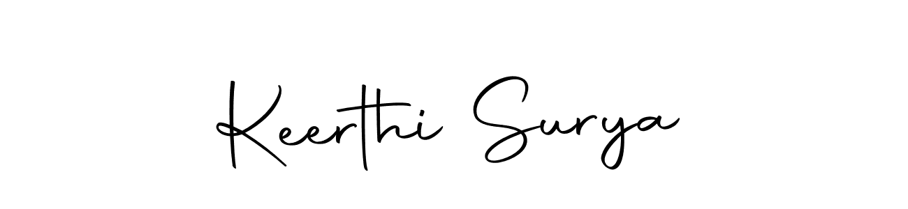 You should practise on your own different ways (Autography-DOLnW) to write your name (Keerthi Surya) in signature. don't let someone else do it for you. Keerthi Surya signature style 10 images and pictures png