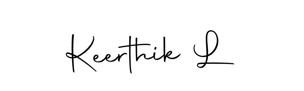 Keerthik L stylish signature style. Best Handwritten Sign (Autography-DOLnW) for my name. Handwritten Signature Collection Ideas for my name Keerthik L. Keerthik L signature style 10 images and pictures png