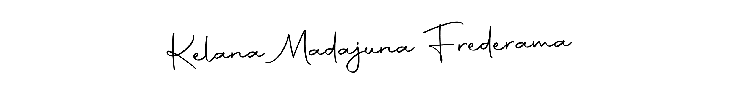 This is the best signature style for the Kelana Madajuna Frederama name. Also you like these signature font (Autography-DOLnW). Mix name signature. Kelana Madajuna Frederama signature style 10 images and pictures png