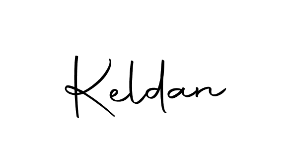 Design your own signature with our free online signature maker. With this signature software, you can create a handwritten (Autography-DOLnW) signature for name Keldan. Keldan signature style 10 images and pictures png