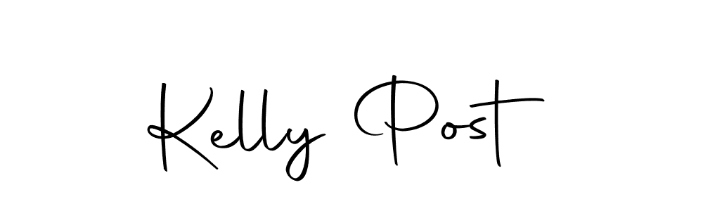 Create a beautiful signature design for name Kelly Post. With this signature (Autography-DOLnW) fonts, you can make a handwritten signature for free. Kelly Post signature style 10 images and pictures png