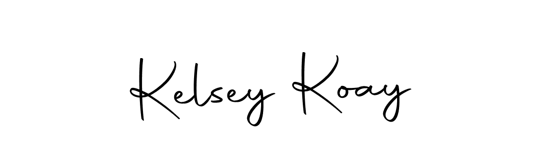Create a beautiful signature design for name Kelsey Koay. With this signature (Autography-DOLnW) fonts, you can make a handwritten signature for free. Kelsey Koay signature style 10 images and pictures png