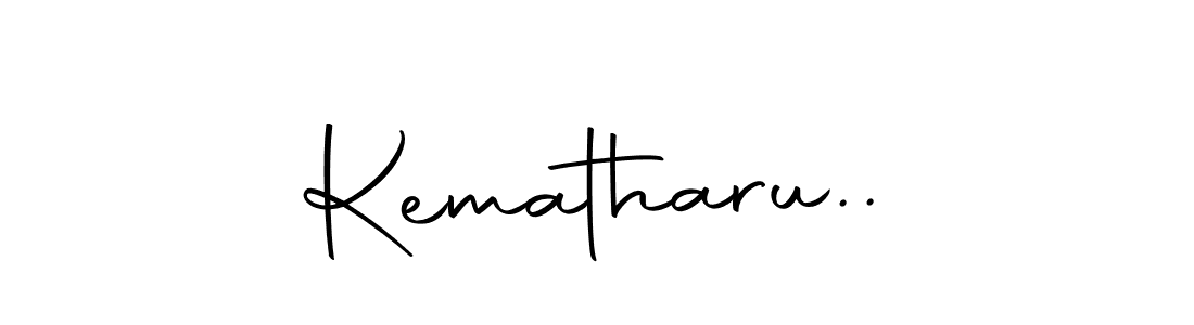 if you are searching for the best signature style for your name Kematharu... so please give up your signature search. here we have designed multiple signature styles  using Autography-DOLnW. Kematharu.. signature style 10 images and pictures png