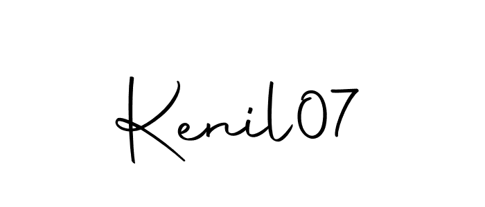 How to Draw Kenil07 signature style? Autography-DOLnW is a latest design signature styles for name Kenil07. Kenil07 signature style 10 images and pictures png