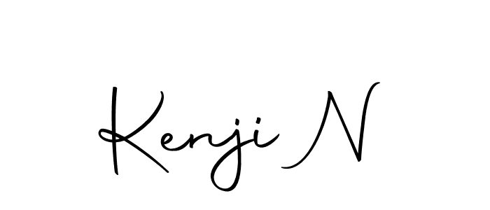 Kenji N stylish signature style. Best Handwritten Sign (Autography-DOLnW) for my name. Handwritten Signature Collection Ideas for my name Kenji N. Kenji N signature style 10 images and pictures png