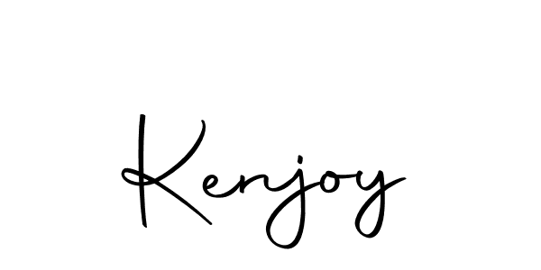 Kenjoy stylish signature style. Best Handwritten Sign (Autography-DOLnW) for my name. Handwritten Signature Collection Ideas for my name Kenjoy. Kenjoy signature style 10 images and pictures png