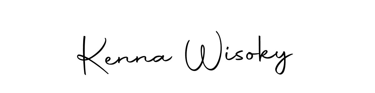 Autography-DOLnW is a professional signature style that is perfect for those who want to add a touch of class to their signature. It is also a great choice for those who want to make their signature more unique. Get Kenna Wisoky name to fancy signature for free. Kenna Wisoky signature style 10 images and pictures png