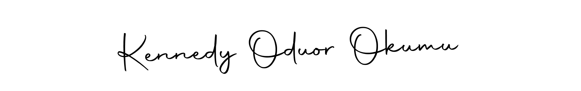 Create a beautiful signature design for name Kennedy Oduor Okumu. With this signature (Autography-DOLnW) fonts, you can make a handwritten signature for free. Kennedy Oduor Okumu signature style 10 images and pictures png