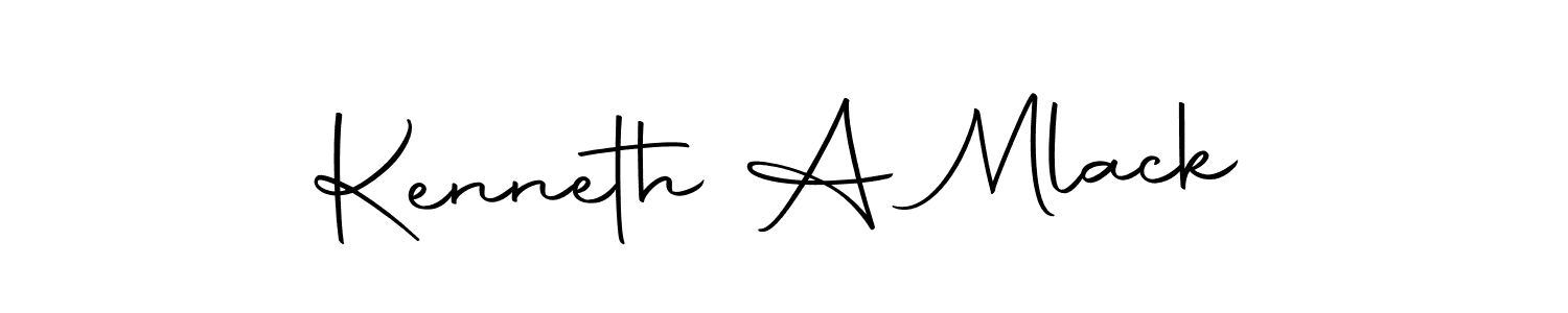 You should practise on your own different ways (Autography-DOLnW) to write your name (Kenneth A Mlack) in signature. don't let someone else do it for you. Kenneth A Mlack signature style 10 images and pictures png