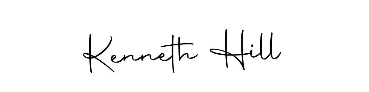 Design your own signature with our free online signature maker. With this signature software, you can create a handwritten (Autography-DOLnW) signature for name Kenneth Hill. Kenneth Hill signature style 10 images and pictures png