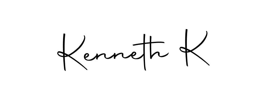 The best way (Autography-DOLnW) to make a short signature is to pick only two or three words in your name. The name Kenneth K include a total of six letters. For converting this name. Kenneth K signature style 10 images and pictures png