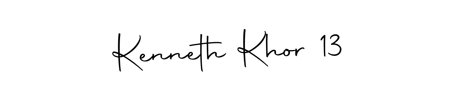 Design your own signature with our free online signature maker. With this signature software, you can create a handwritten (Autography-DOLnW) signature for name Kenneth Khor 13. Kenneth Khor 13 signature style 10 images and pictures png