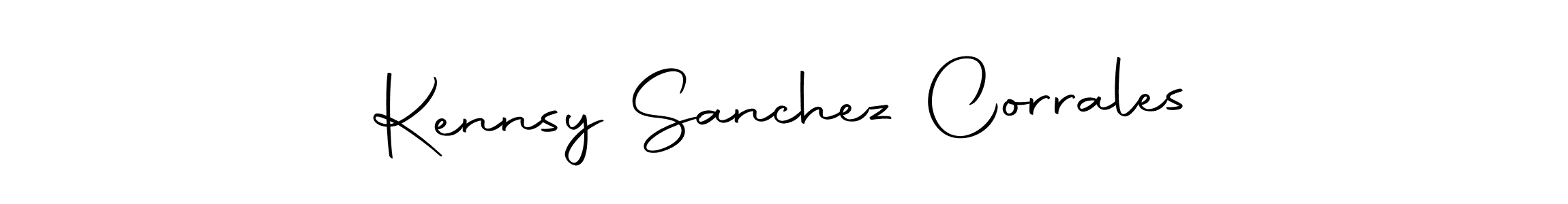 Kennsy Sanchez Corrales stylish signature style. Best Handwritten Sign (Autography-DOLnW) for my name. Handwritten Signature Collection Ideas for my name Kennsy Sanchez Corrales. Kennsy Sanchez Corrales signature style 10 images and pictures png