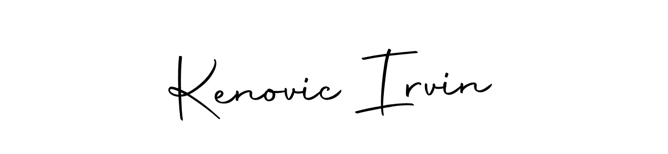 Create a beautiful signature design for name Kenovic Irvin. With this signature (Autography-DOLnW) fonts, you can make a handwritten signature for free. Kenovic Irvin signature style 10 images and pictures png