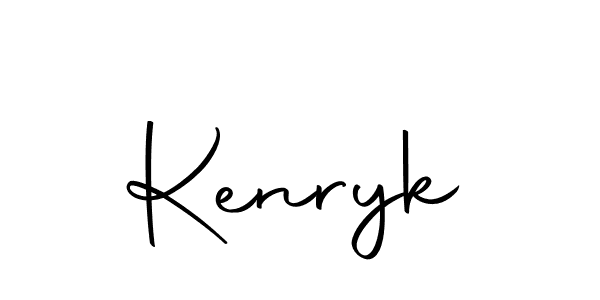 Similarly Autography-DOLnW is the best handwritten signature design. Signature creator online .You can use it as an online autograph creator for name Kenryk. Kenryk signature style 10 images and pictures png