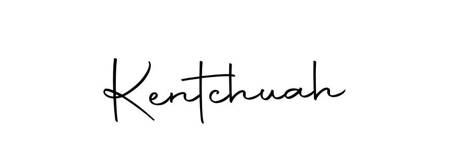 You should practise on your own different ways (Autography-DOLnW) to write your name (Kentchuah) in signature. don't let someone else do it for you. Kentchuah signature style 10 images and pictures png