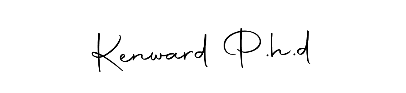 This is the best signature style for the Kenward P.h.d name. Also you like these signature font (Autography-DOLnW). Mix name signature. Kenward P.h.d signature style 10 images and pictures png