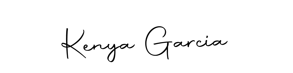 Use a signature maker to create a handwritten signature online. With this signature software, you can design (Autography-DOLnW) your own signature for name Kenya Garcia. Kenya Garcia signature style 10 images and pictures png