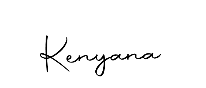 Make a beautiful signature design for name Kenyana. Use this online signature maker to create a handwritten signature for free. Kenyana signature style 10 images and pictures png