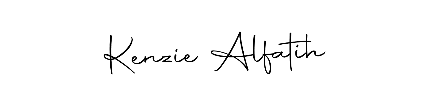 How to make Kenzie Alfatih name signature. Use Autography-DOLnW style for creating short signs online. This is the latest handwritten sign. Kenzie Alfatih signature style 10 images and pictures png