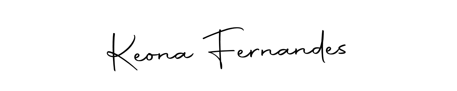 Keona Fernandes stylish signature style. Best Handwritten Sign (Autography-DOLnW) for my name. Handwritten Signature Collection Ideas for my name Keona Fernandes. Keona Fernandes signature style 10 images and pictures png