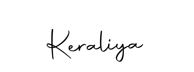 Design your own signature with our free online signature maker. With this signature software, you can create a handwritten (Autography-DOLnW) signature for name Keraliya. Keraliya signature style 10 images and pictures png