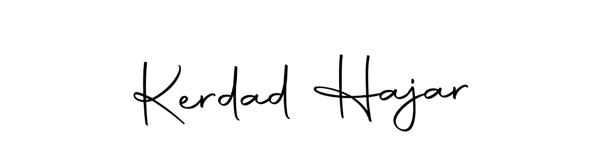 The best way (Autography-DOLnW) to make a short signature is to pick only two or three words in your name. The name Kerdad Hajar include a total of six letters. For converting this name. Kerdad Hajar signature style 10 images and pictures png