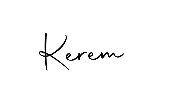 Use a signature maker to create a handwritten signature online. With this signature software, you can design (Autography-DOLnW) your own signature for name Kerem . Kerem  signature style 10 images and pictures png