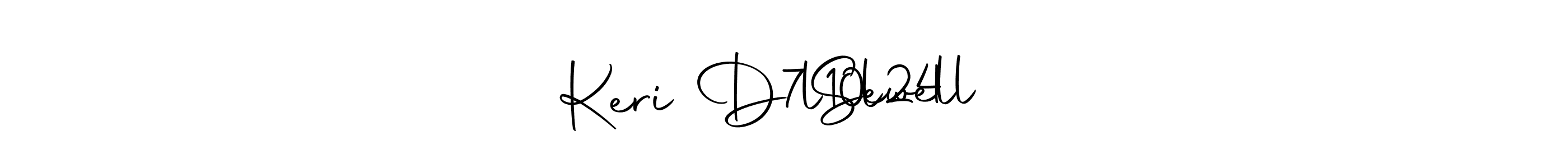 Use a signature maker to create a handwritten signature online. With this signature software, you can design (Autography-DOLnW) your own signature for name Keri D Sewell        7l10l24. Keri D Sewell        7l10l24 signature style 10 images and pictures png