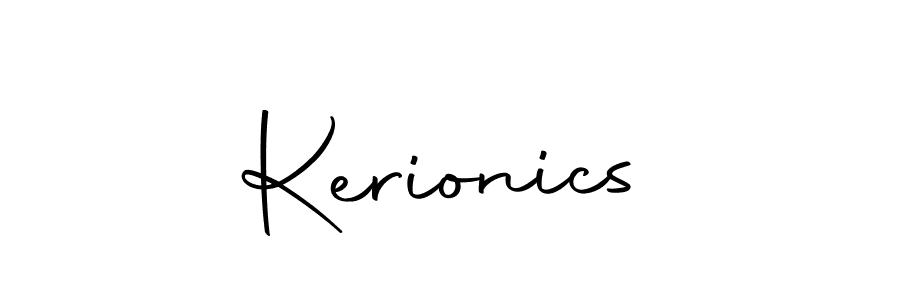 Use a signature maker to create a handwritten signature online. With this signature software, you can design (Autography-DOLnW) your own signature for name Kerionics. Kerionics signature style 10 images and pictures png