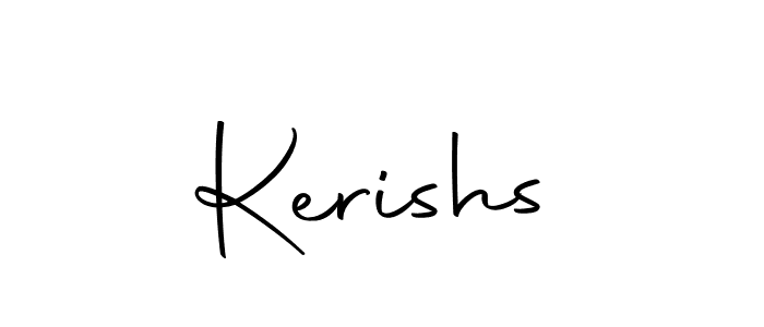 How to make Kerishs signature? Autography-DOLnW is a professional autograph style. Create handwritten signature for Kerishs name. Kerishs signature style 10 images and pictures png