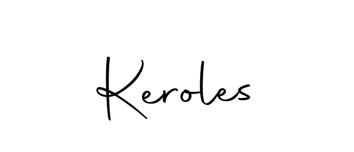 Use a signature maker to create a handwritten signature online. With this signature software, you can design (Autography-DOLnW) your own signature for name Keroles. Keroles signature style 10 images and pictures png