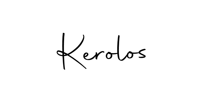 Design your own signature with our free online signature maker. With this signature software, you can create a handwritten (Autography-DOLnW) signature for name Kerolos. Kerolos signature style 10 images and pictures png