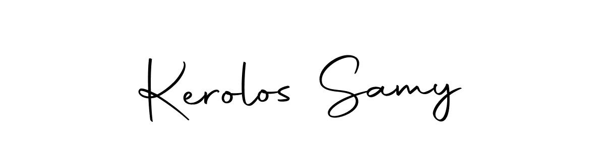 Also we have Kerolos Samy name is the best signature style. Create professional handwritten signature collection using Autography-DOLnW autograph style. Kerolos Samy signature style 10 images and pictures png