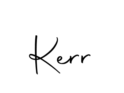 Design your own signature with our free online signature maker. With this signature software, you can create a handwritten (Autography-DOLnW) signature for name Kerr. Kerr signature style 10 images and pictures png