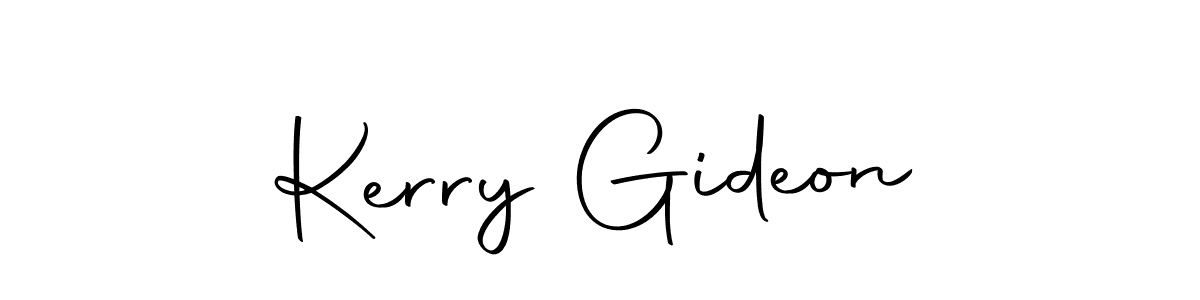Make a short Kerry Gideon signature style. Manage your documents anywhere anytime using Autography-DOLnW. Create and add eSignatures, submit forms, share and send files easily. Kerry Gideon signature style 10 images and pictures png