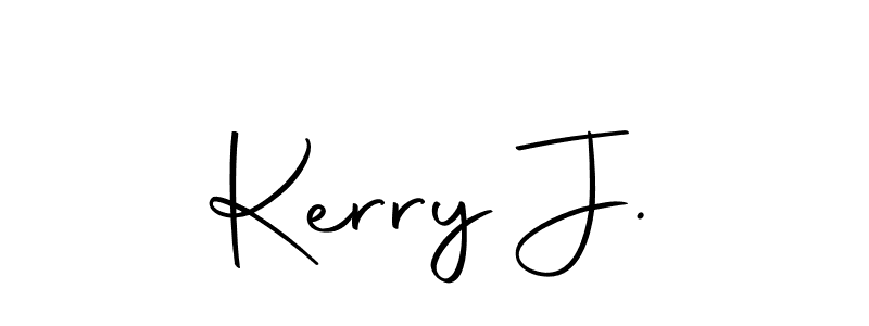 How to make Kerry J. name signature. Use Autography-DOLnW style for creating short signs online. This is the latest handwritten sign. Kerry J. signature style 10 images and pictures png