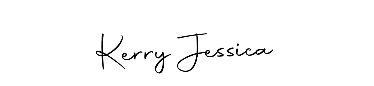 This is the best signature style for the Kerry Jessica name. Also you like these signature font (Autography-DOLnW). Mix name signature. Kerry Jessica signature style 10 images and pictures png