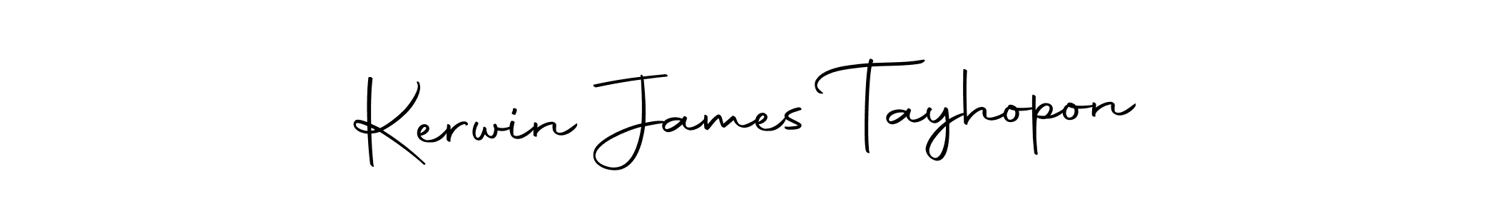 Create a beautiful signature design for name Kerwin James Tayhopon. With this signature (Autography-DOLnW) fonts, you can make a handwritten signature for free. Kerwin James Tayhopon signature style 10 images and pictures png