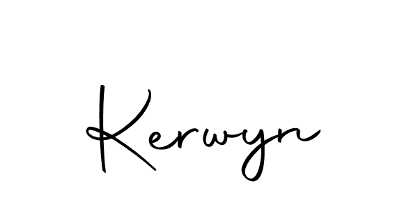 Kerwyn stylish signature style. Best Handwritten Sign (Autography-DOLnW) for my name. Handwritten Signature Collection Ideas for my name Kerwyn. Kerwyn signature style 10 images and pictures png