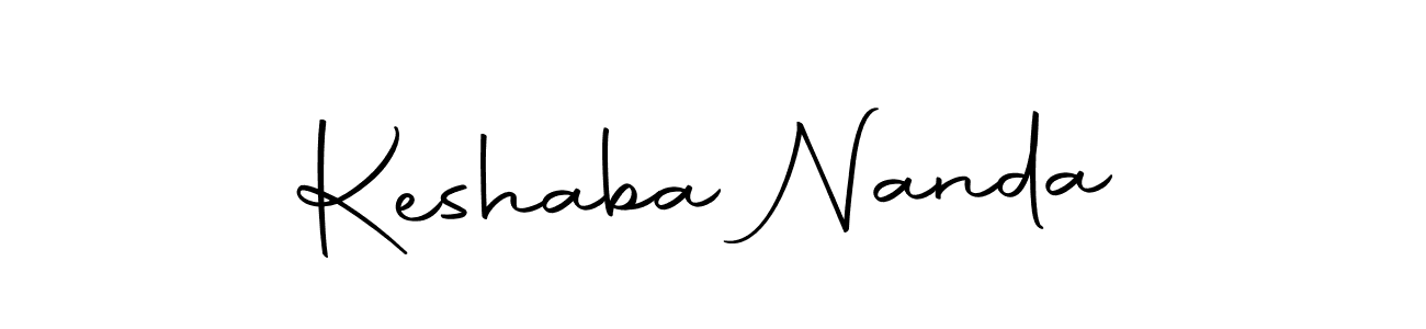 Design your own signature with our free online signature maker. With this signature software, you can create a handwritten (Autography-DOLnW) signature for name Keshaba Nanda. Keshaba Nanda signature style 10 images and pictures png