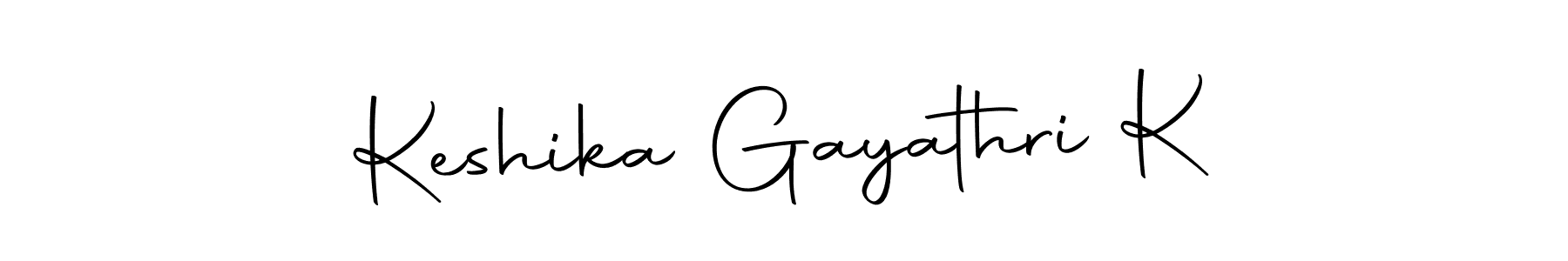 This is the best signature style for the Keshika Gayathri K name. Also you like these signature font (Autography-DOLnW). Mix name signature. Keshika Gayathri K signature style 10 images and pictures png