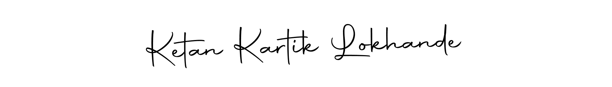 Create a beautiful signature design for name Ketan Kartik Lokhande. With this signature (Autography-DOLnW) fonts, you can make a handwritten signature for free. Ketan Kartik Lokhande signature style 10 images and pictures png