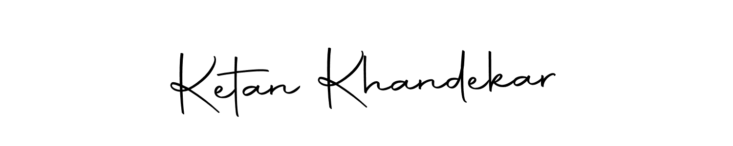 Create a beautiful signature design for name Ketan Khandekar. With this signature (Autography-DOLnW) fonts, you can make a handwritten signature for free. Ketan Khandekar signature style 10 images and pictures png